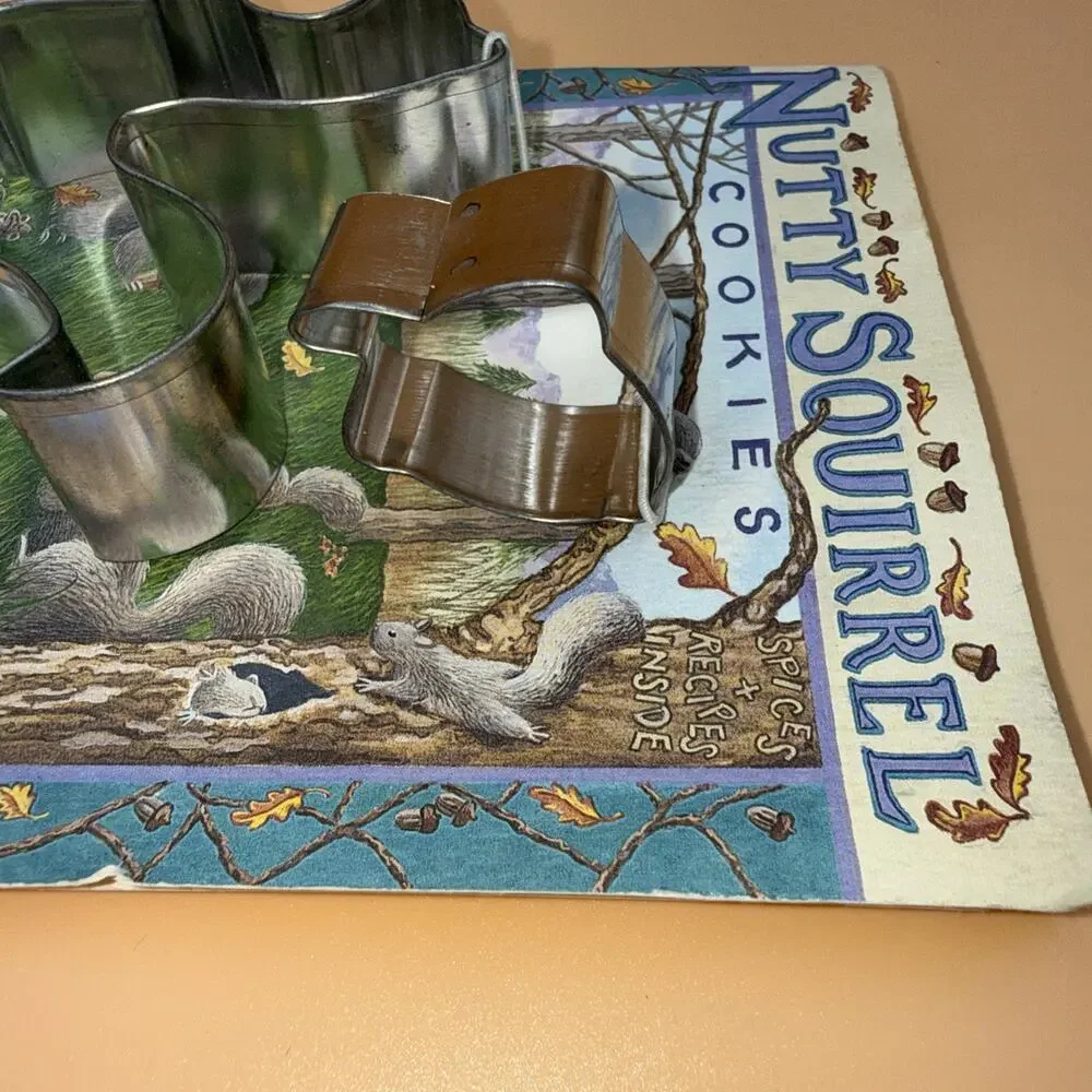 Purple Puma Cookie Company Nutty Squirrel Cutter Set Vintage Complete